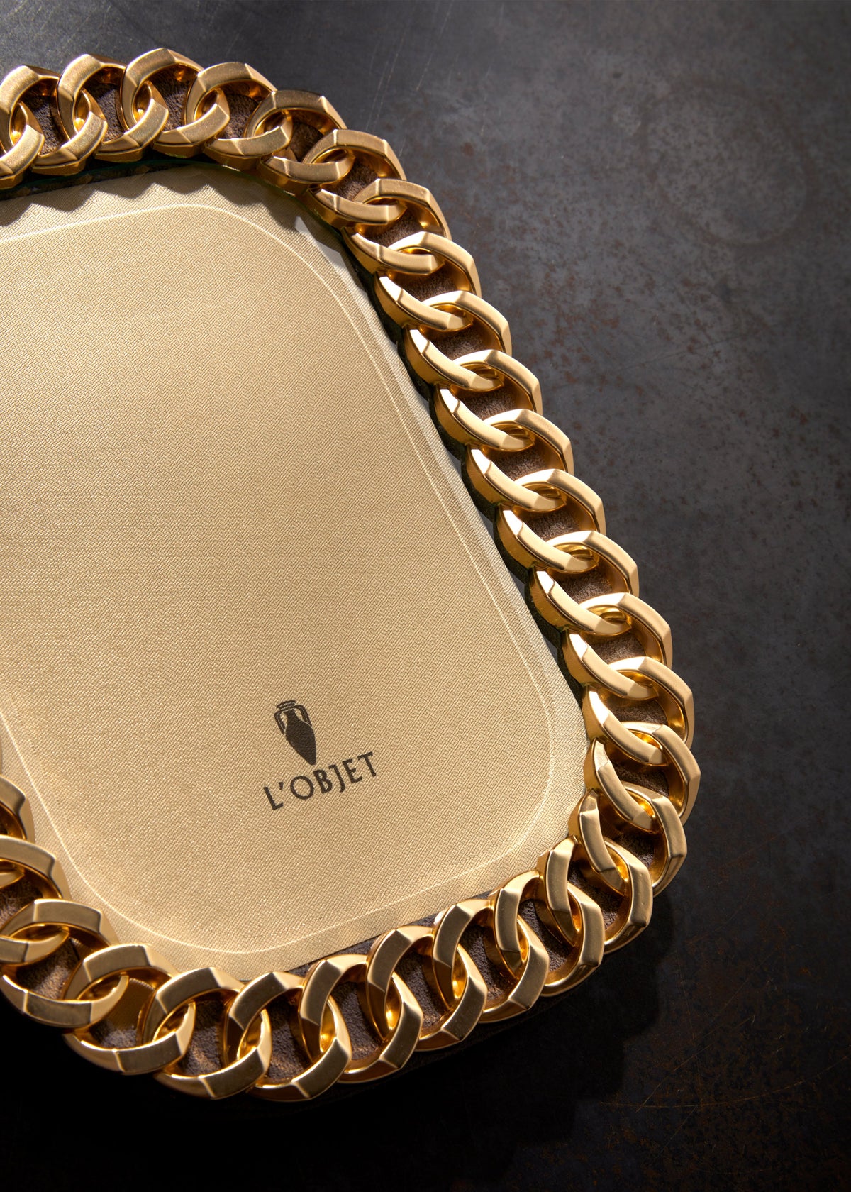 L'Objet Cuban Link Frame – Gold 5x7