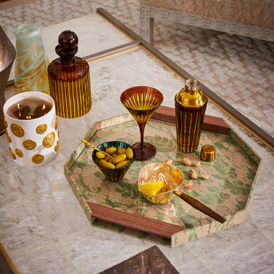 L'Objet Prism Decanter Amber