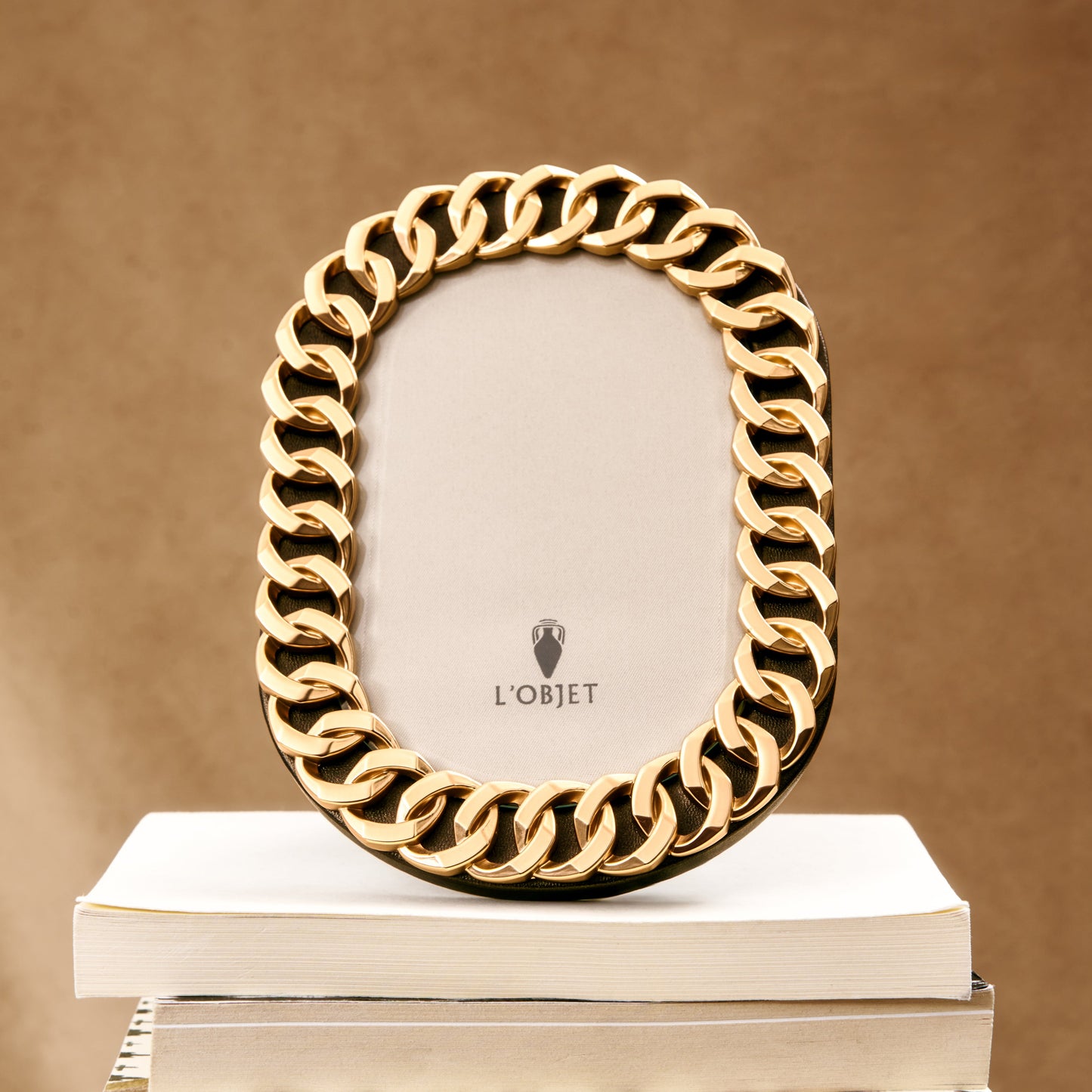 Cuban Link Frame Gold styled wedding