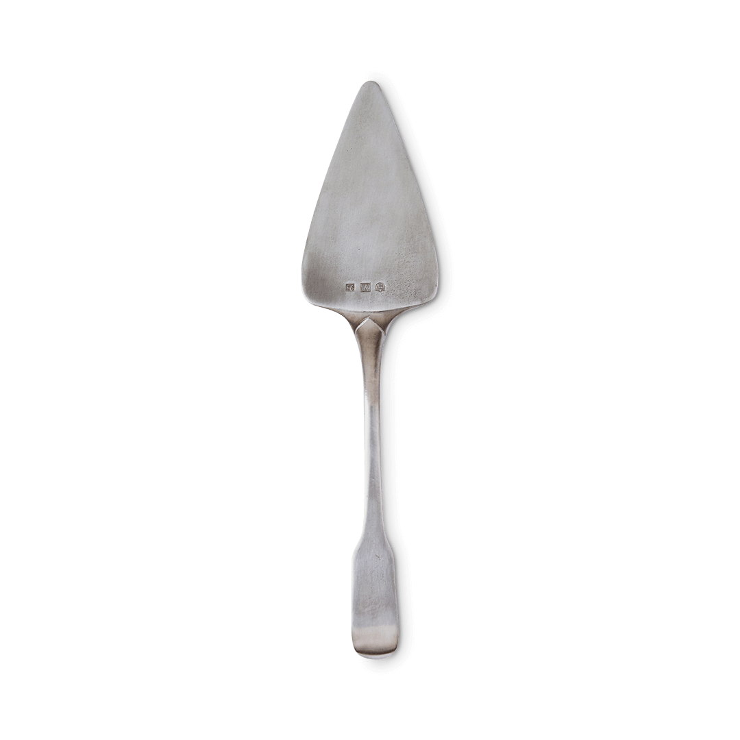 MATCH Antique pie server engraving detail