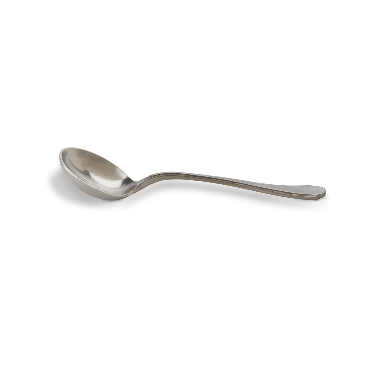 MATCH pewter gravy spoon in use