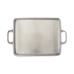 MATCH pewter rectangle tray with handles, Medium