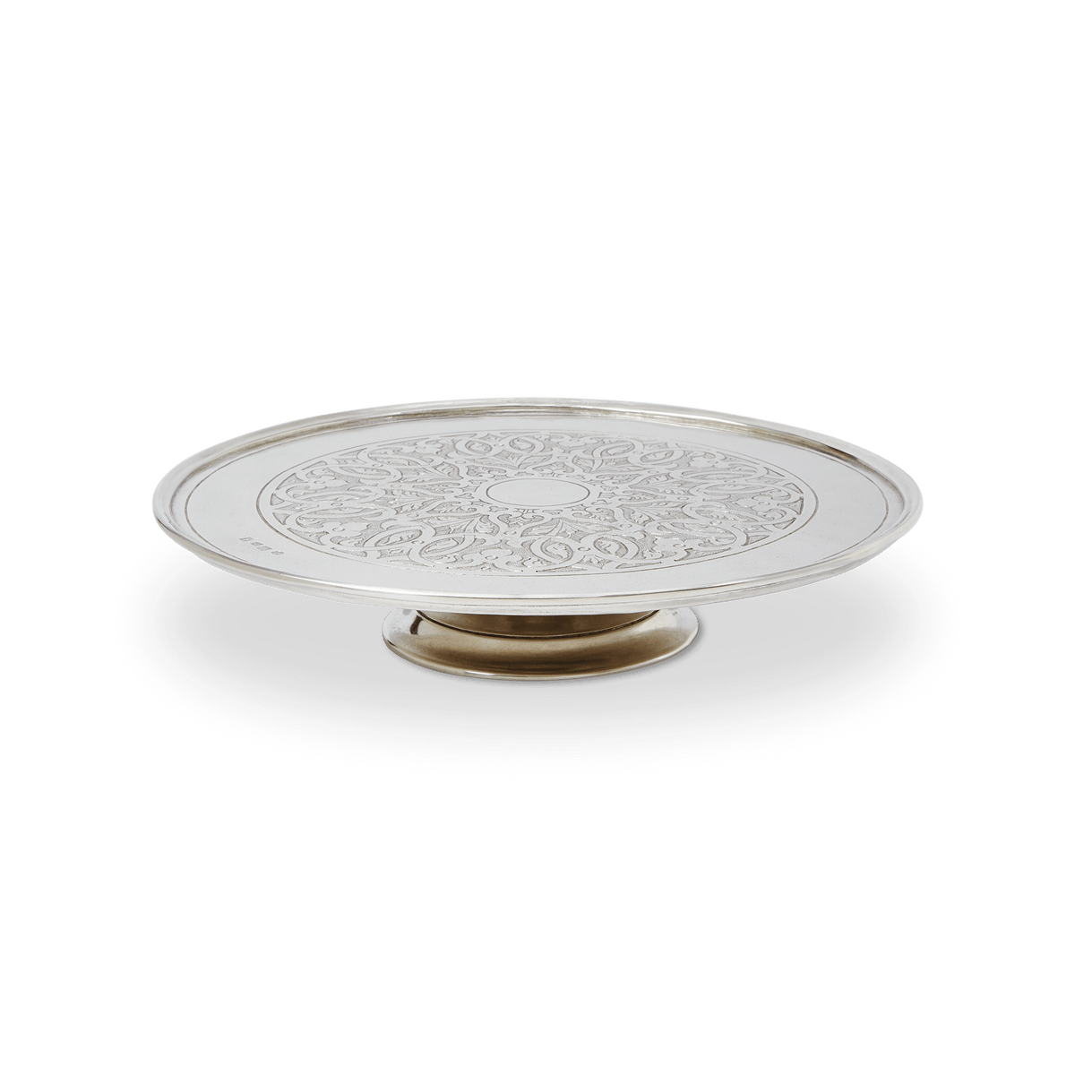 MATCH Venezia engraved pewter cake stand