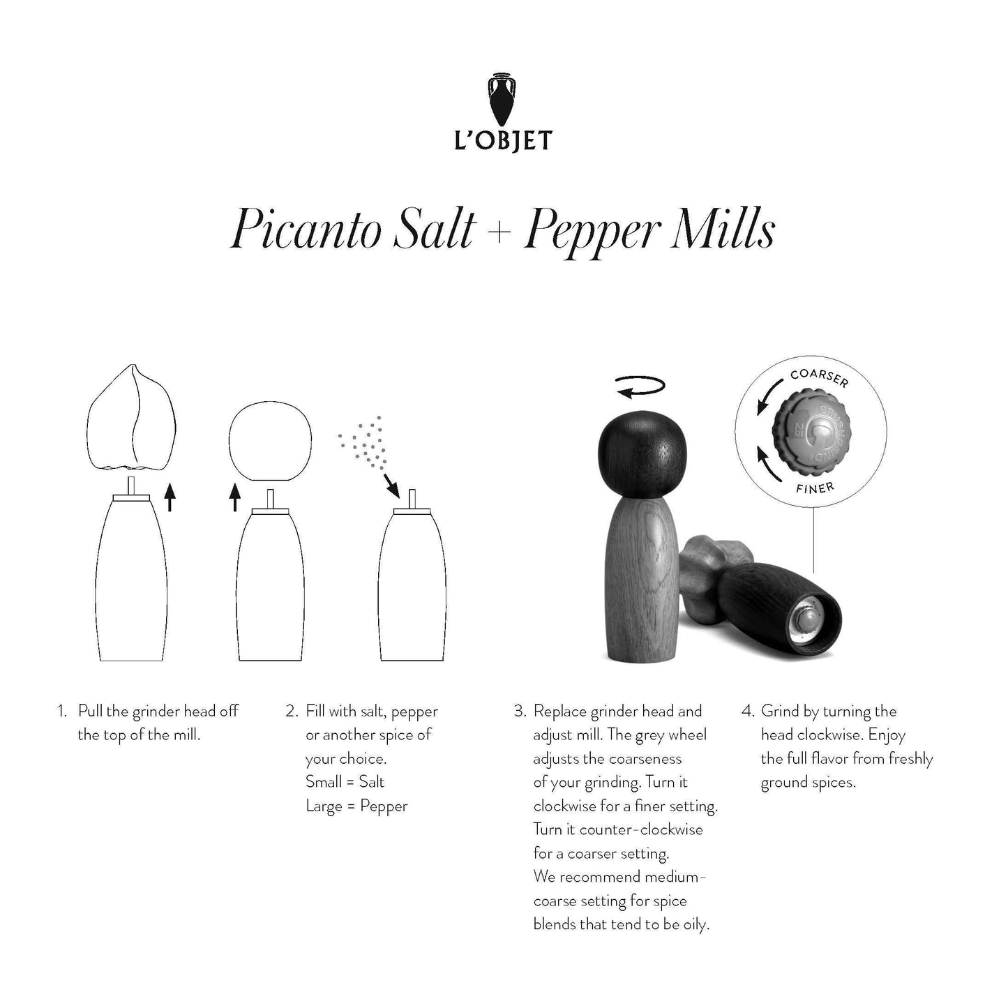 Picanto Salt Pepper Mills 4
