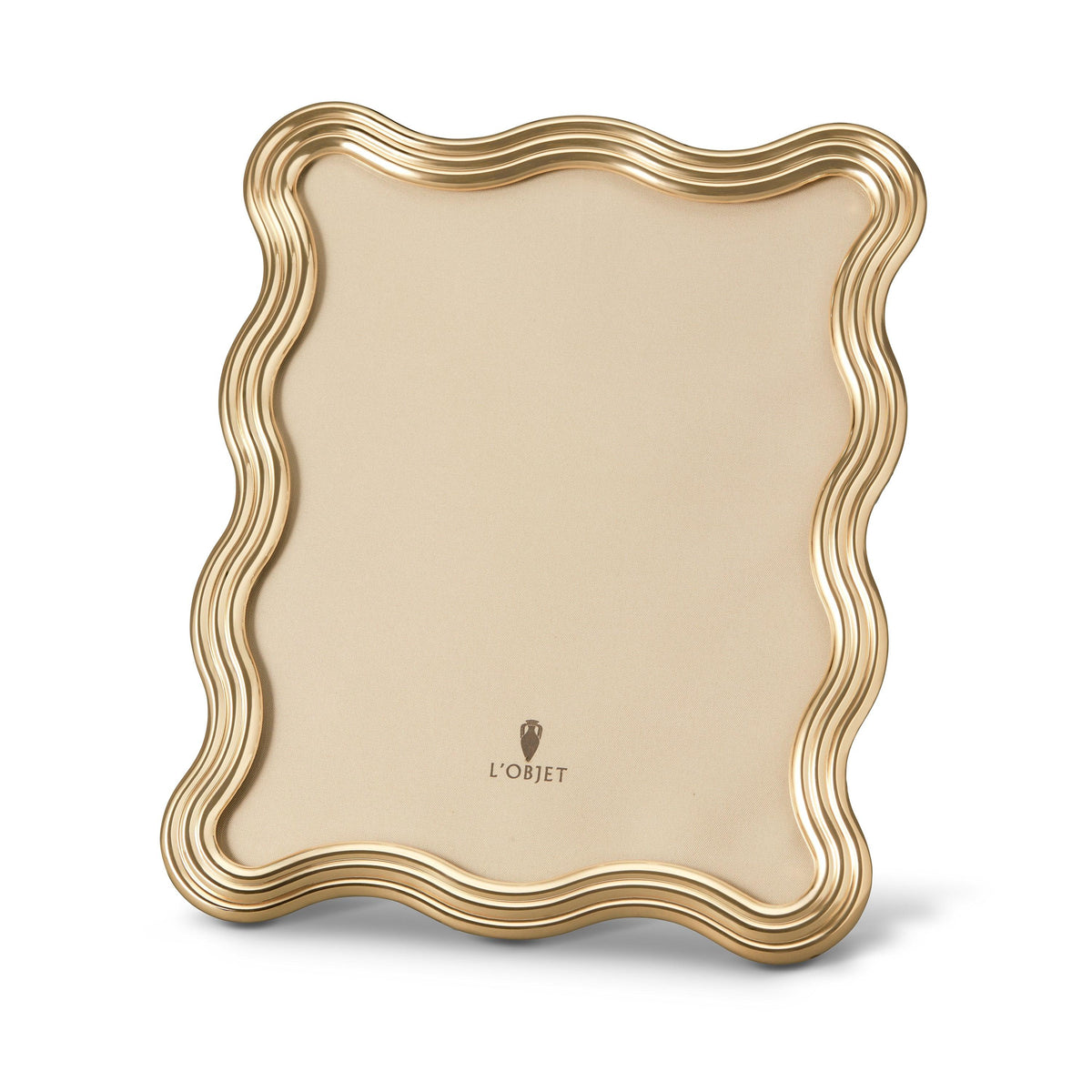 L'Objet Ripple Frame, Gold, 8 x 10