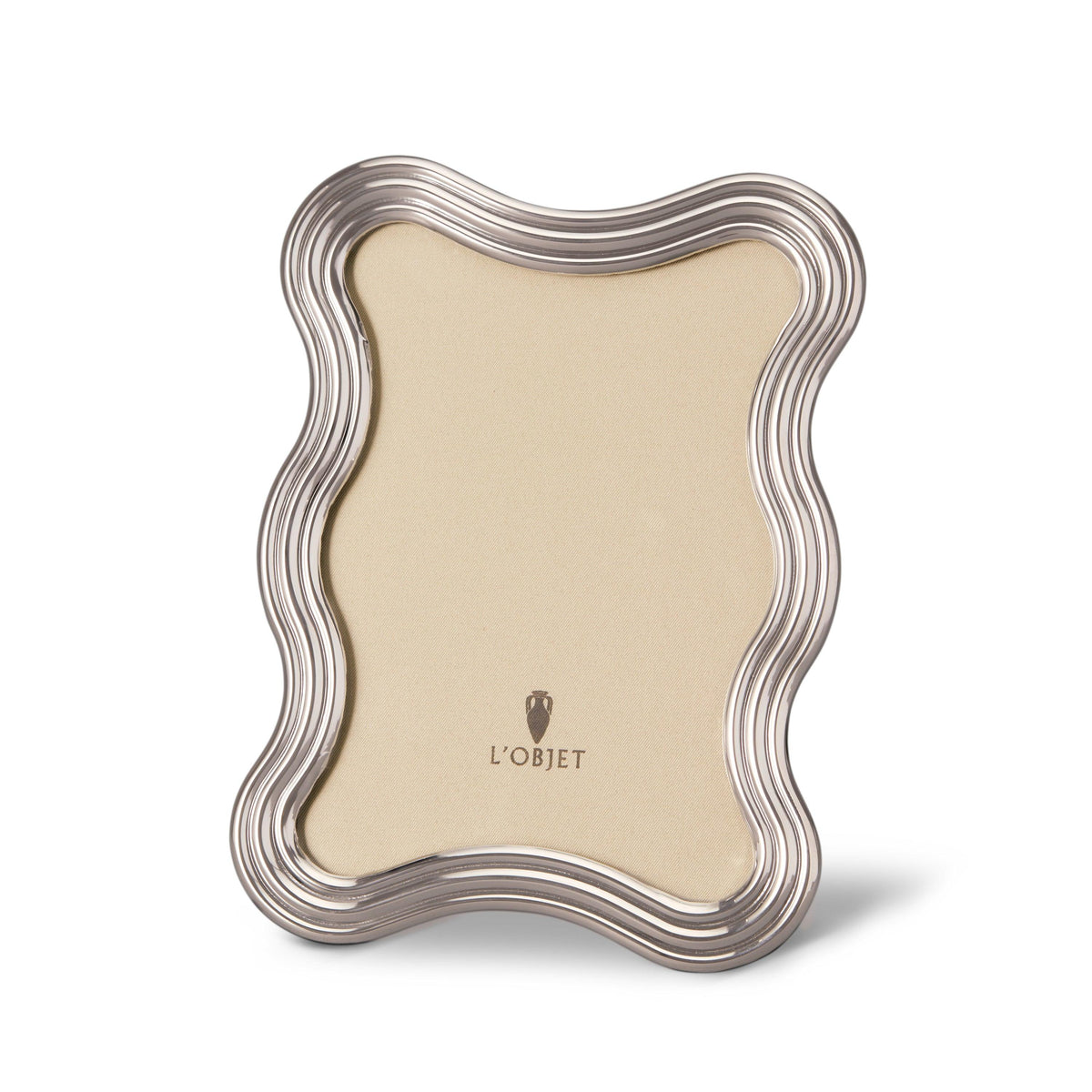 L'Objet Ripple Frame, Platinum, 5 x 7