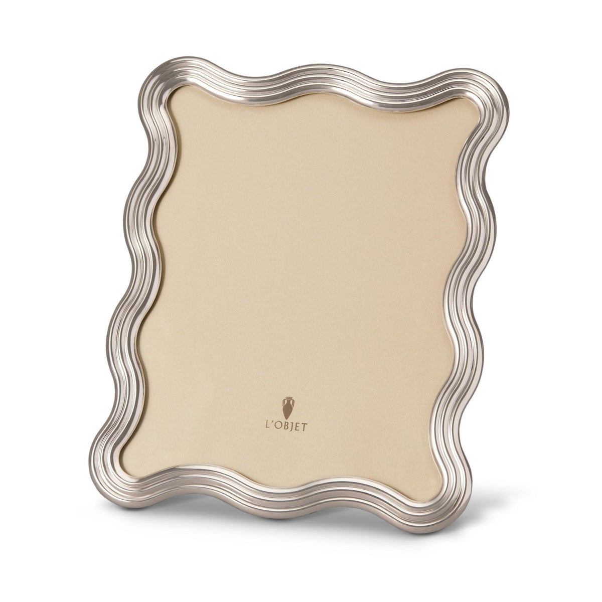 L'Objet Ripple Frame, Platinum, 8 x 10