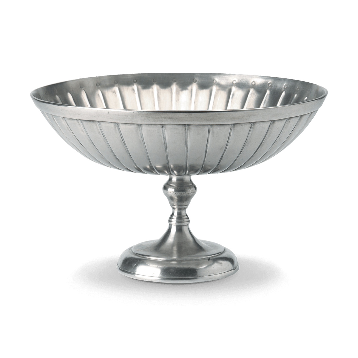 MATCH Roman pewter pedestal centerpiece