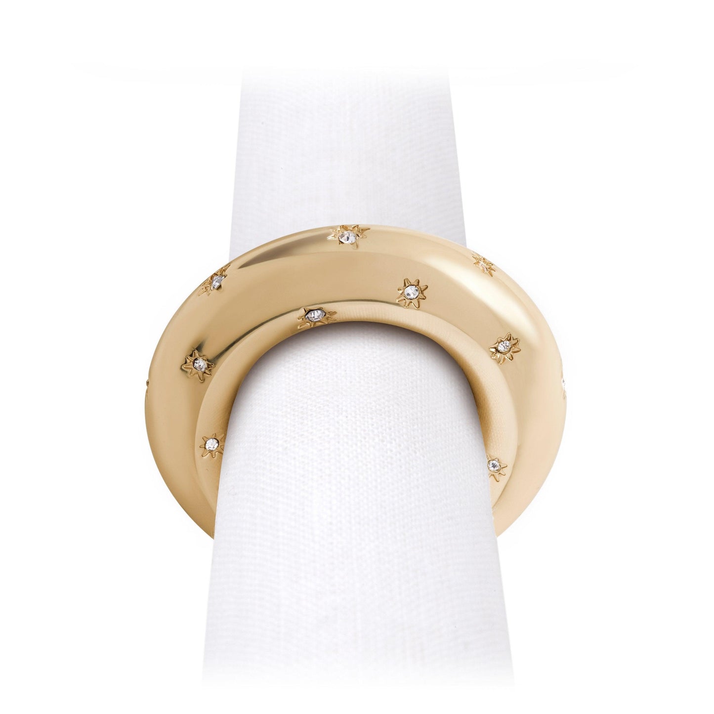 Stars Napkin Rings Gold 1