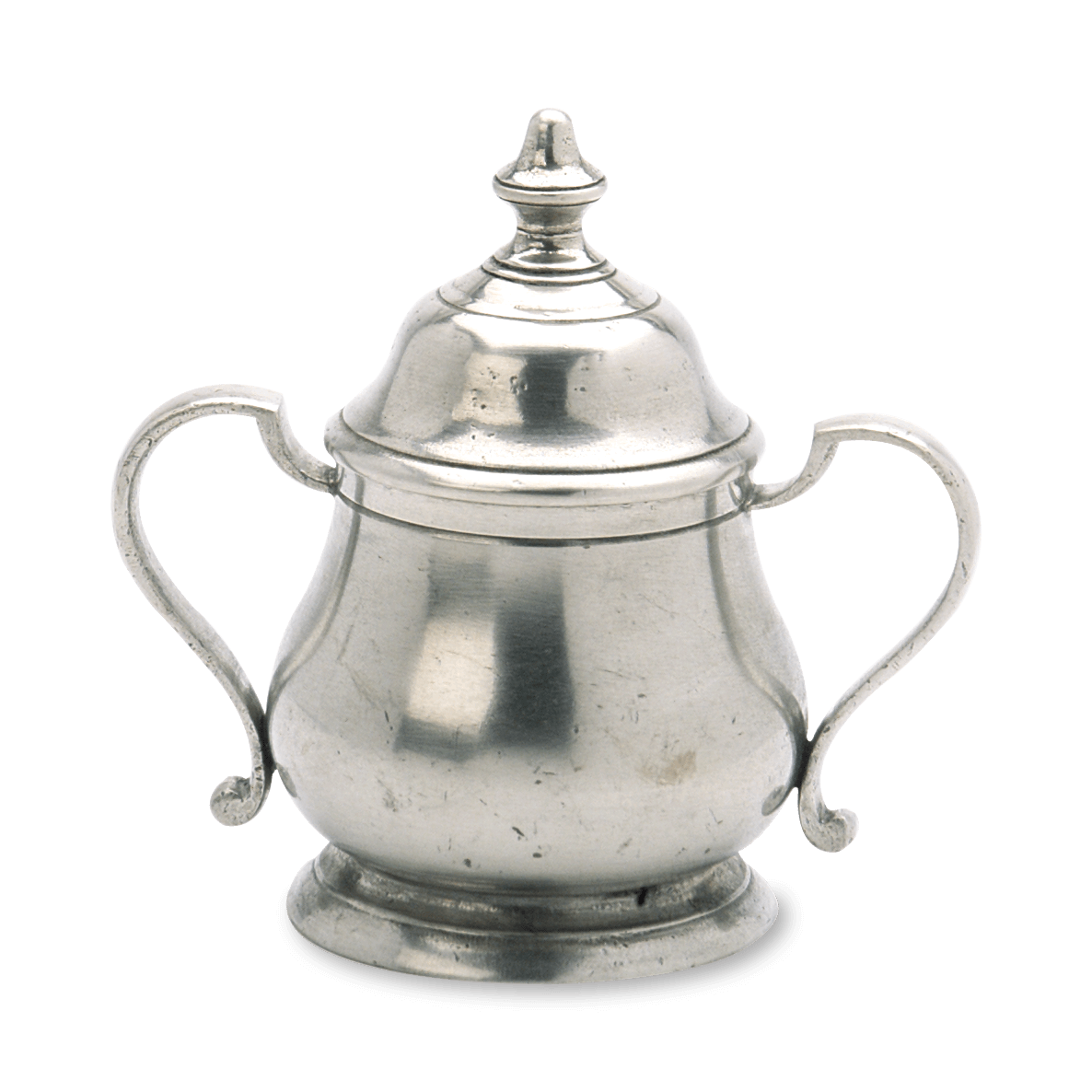 MATCH all-pewter sugar bowl with lid