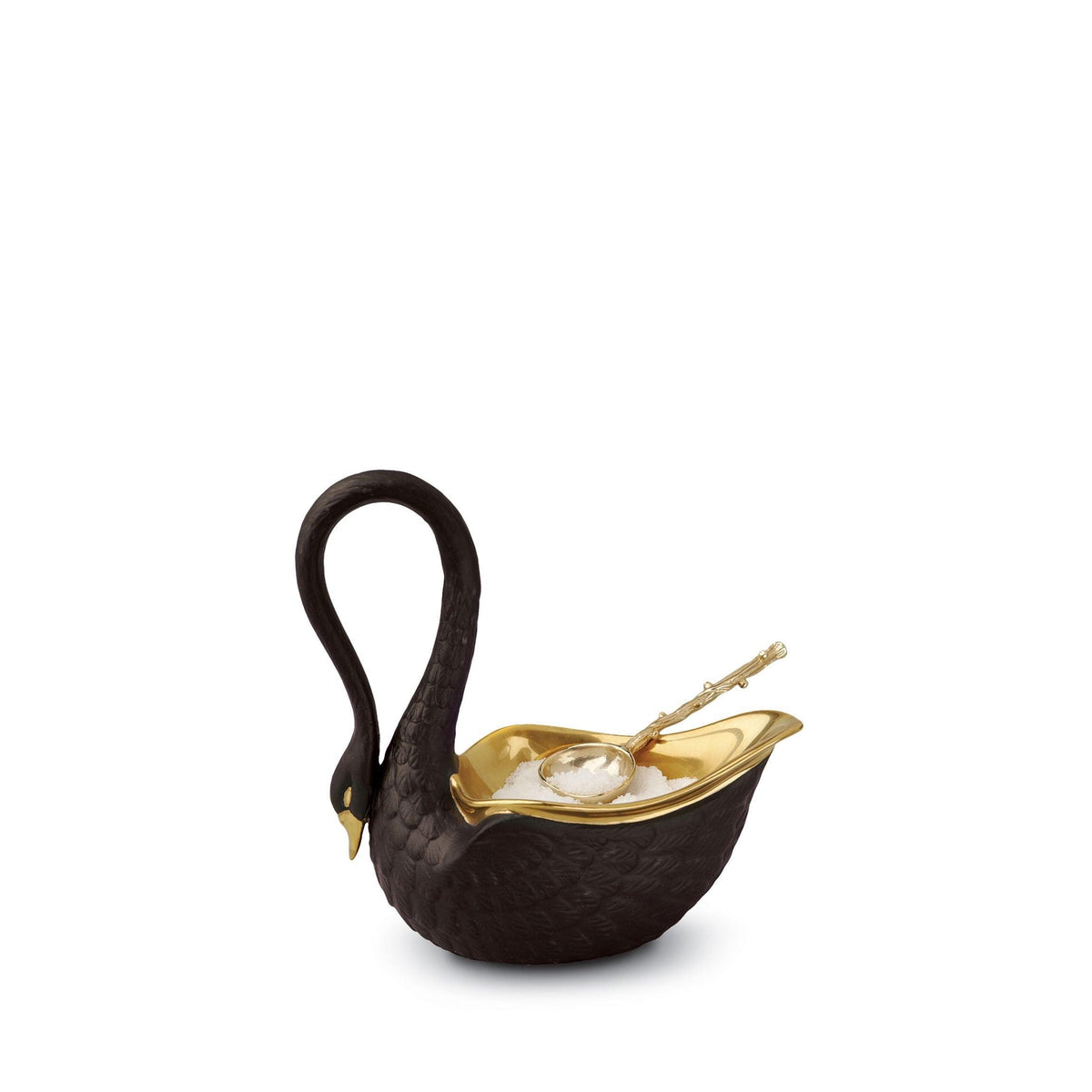 L'Objet Swan Salt Cellar, Black