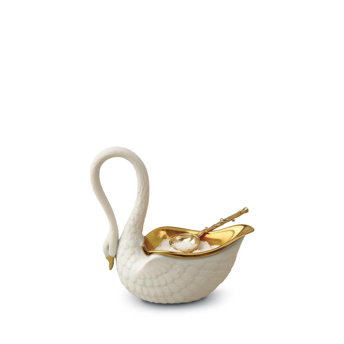 L'Objet Swan Salt Cellar, White