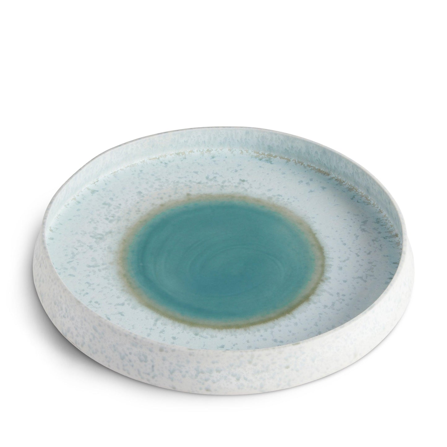 Terra Round Platter Large Seafoam 2