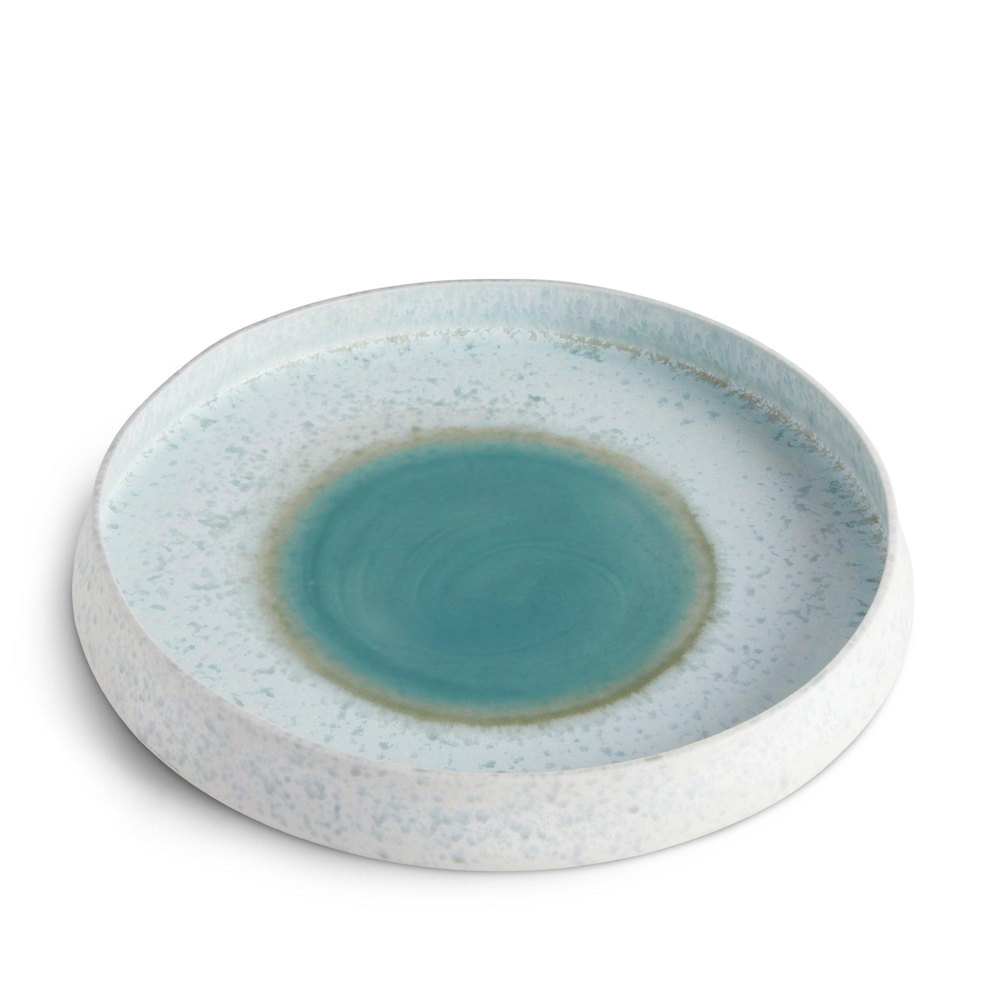 Terra Round Platter Large Seafoam 2