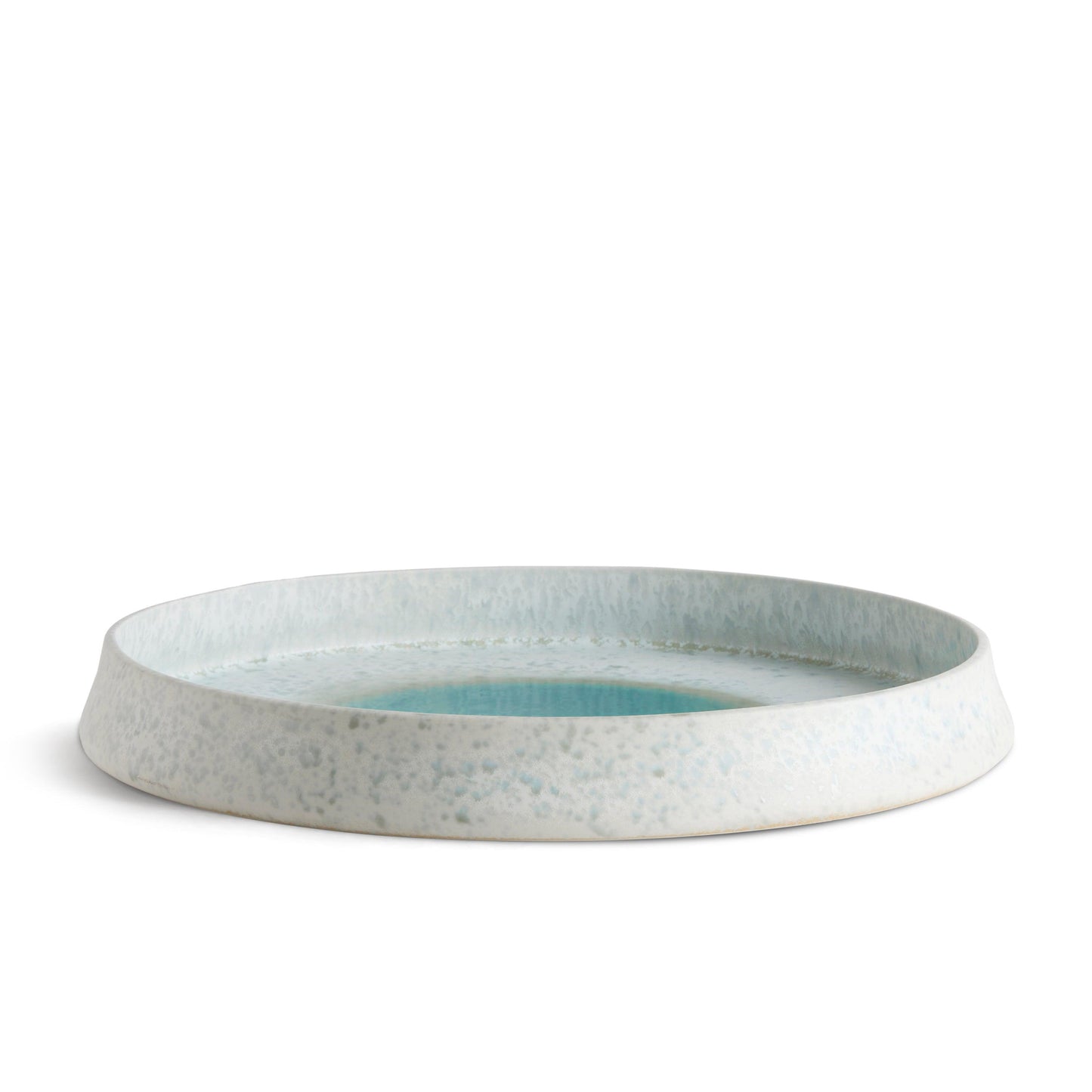 Terra Round Platter Large Seafoam 3
