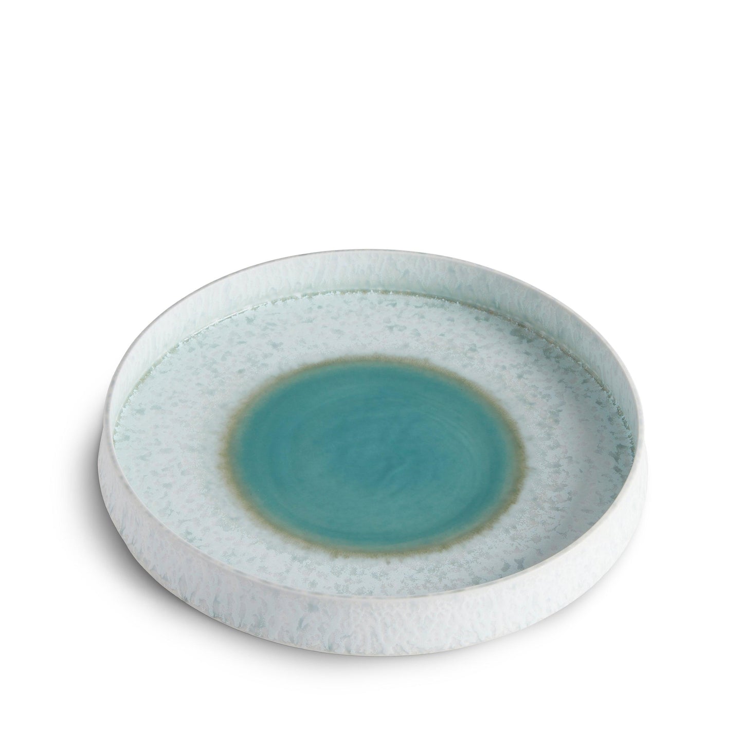 Terra Round Platter Medium Seafoam 2