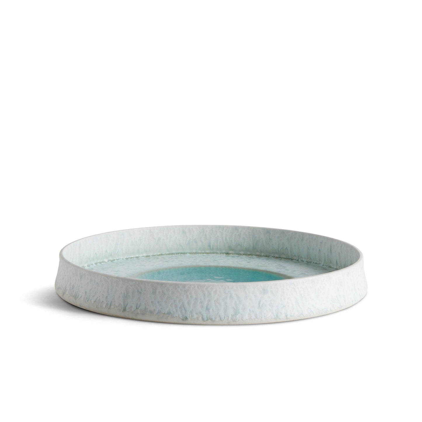 Terra Round Platter Medium Seafoam 3