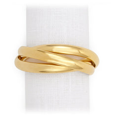 L'Objet Three Ring Napkin Rings Set of 4