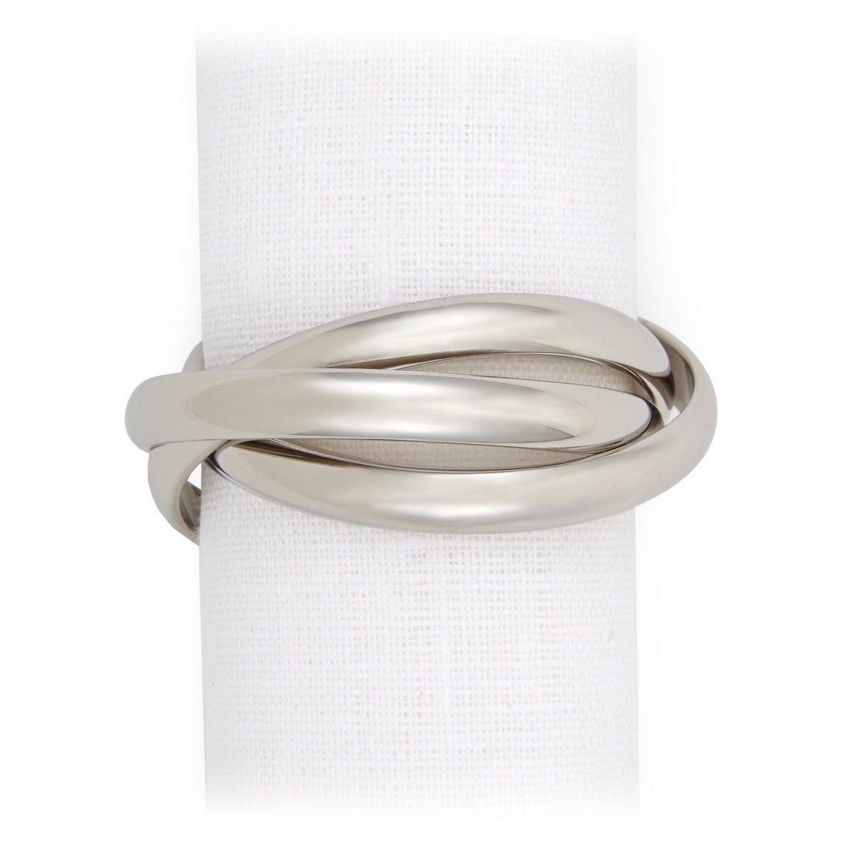 L'Objet Three Ring Napkin Rings Set of 4