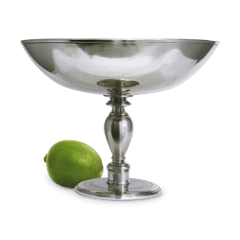 MATCH Venezia engraved pewter pedestal bowl