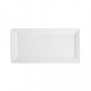 Q SQUARED Diamond Melamine Rectangle Platter Set of 4