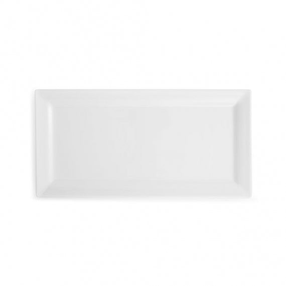 Q SQUARED Diamond Melamine Rectangle Platter Set of 4