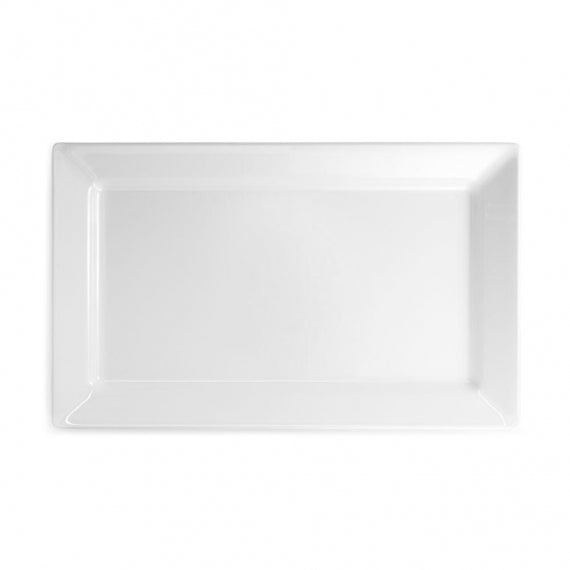 Q SQUARED Diamond Melamine Rectangle Platter Set of 4