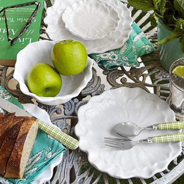 Q SQUARED Peony Melamine Dinner Plate Set of 4