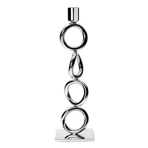 CHRISTOFLE Silver Plated Four-Ring Candlestick