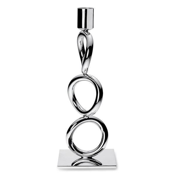 CHRISTOFLE Silver Plated Three-Ring Candlestick