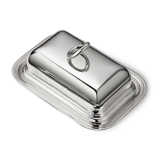 Silver Plated Butter Dish with Lid