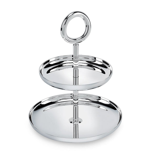 CHRISTOFLE Silver Plated Two-Tier Dessert Stand