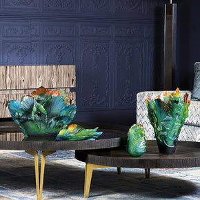 DAUM Medium Bowl Fleur de Paon