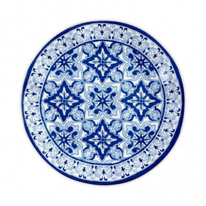 Q SQUARED Talavera Melamine Dinner Plate Set of 4