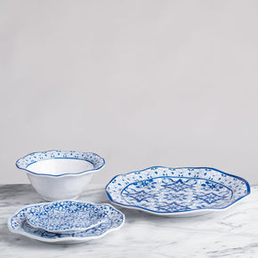 Q SQUARED Talavera Melamine Salad Plate Set of 8
