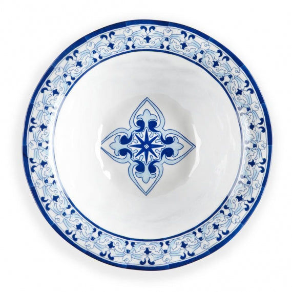 Q SQUARED Talavera Melamine Serving Bowl Set of 4