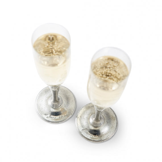 MATCH PEWTER Classic Champagne Glass Set of 2