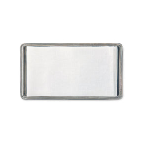 MATCH PEWTER Guest Towel Tray