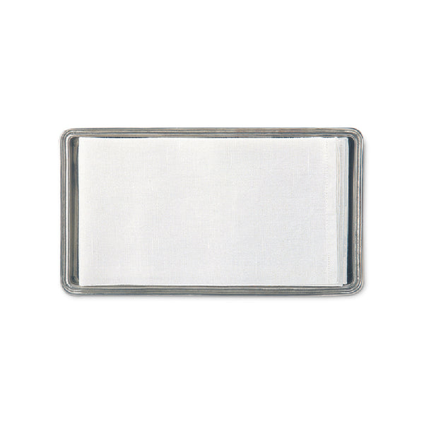MATCH PEWTER Guest Towel Tray