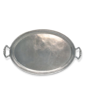 MATCH PEWTER Oval Tray with Handles