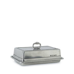 MATCH PEWTER Double Butter Dish with Cover