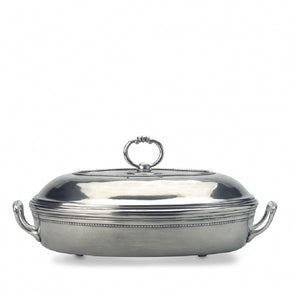 MATCH PEWTER Toscana Pyrex Casserole Dish with Lid