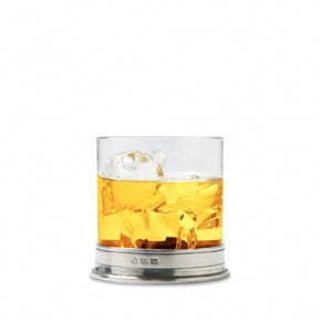 MATCH PEWTER Double Old Fashioned Glass Set of 2