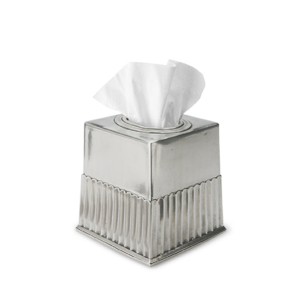 MATCH PEWTER Impero Tissue Box Square