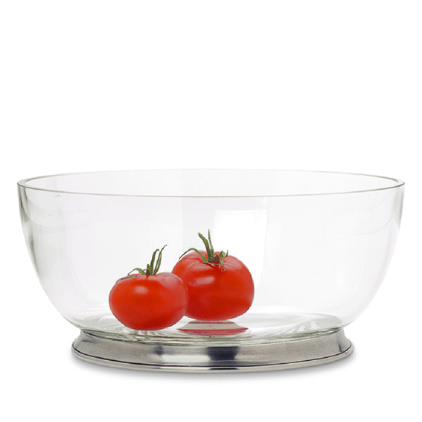 MATCH PEWTER Round Crystal Bowl