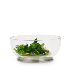 MATCH PEWTER Round Crystal Bowl