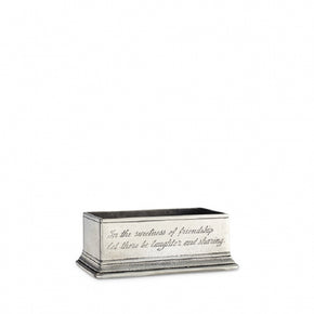 MATCH PEWTER Sugar Packet / Business Card Holder