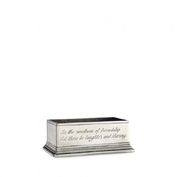 MATCH PEWTER Sugar Packet / Business Card Holder