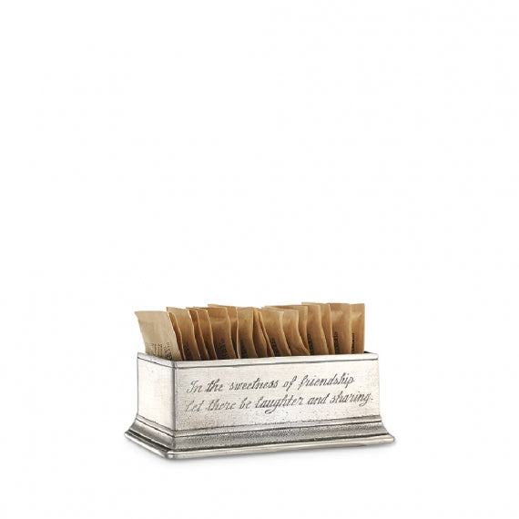 MATCH PEWTER Sugar Packet / Business Card Holder