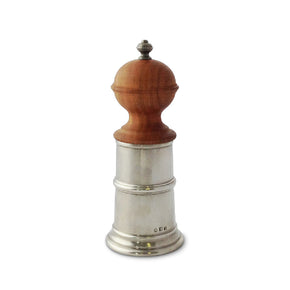 MATCH PEWTER Wood & Pewter Pepper Mill